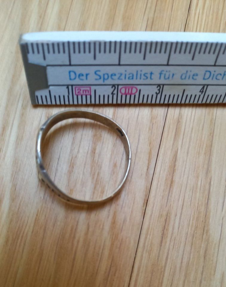 Patriotischer Allianz Ring, 1.Weltkrieg, 800 Silber, Schriftzug in Berlin