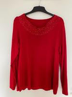 Bonita rotes Shirt mit Glitzersteinen Gr. L Brandenburg - Hennigsdorf Vorschau