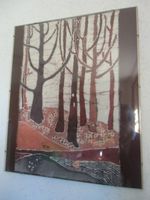 Batik-Bild hinter Glas - Handarbeit - unikat - 60x50 cm - Bäume Nordrhein-Westfalen - Hückeswagen Vorschau