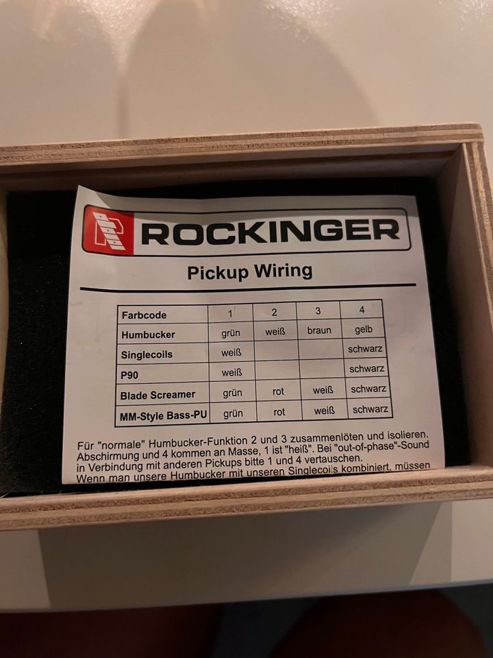 Rockinger Bellbucker Bridge Humbucker/Tonabnehmer für E Gitarre in Fürth