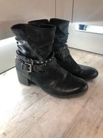 Schwarze Stiefelette Boots von Dockers Gr. 39 Leipzig - Großzschocher Vorschau