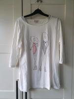 Weißes Shirt mit Print und Glitzer Liberty Woman Größe 40 Brandenburg - Kremmen Vorschau