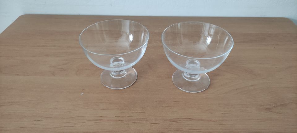 2x Eisbecher Dessert Glas Vase wie neu in München