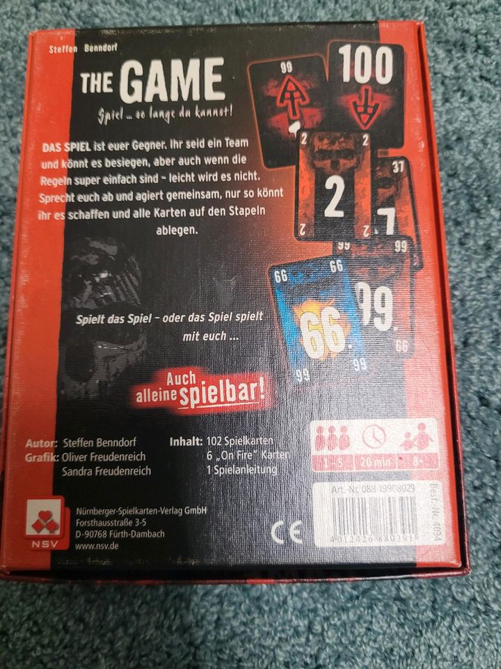 Kartenspiel "The Game" in Eitensheim