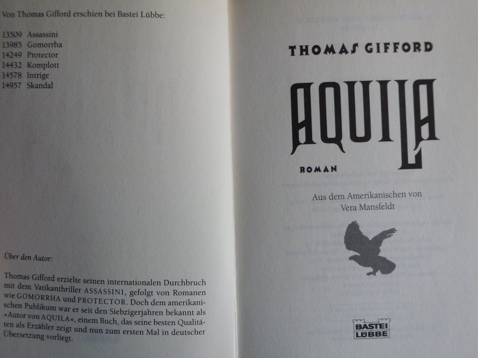 Aquila Roman von Thomas Gifford Taschenbuch in Billerbeck