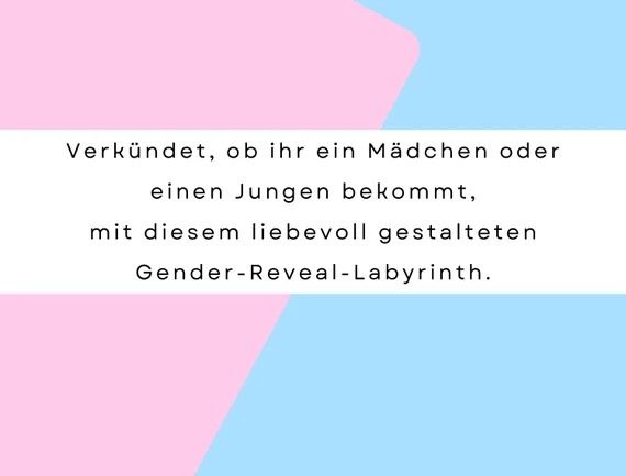 Rätsel / Labyrinth Baby Geschlecht verkünden, Gender Reveal in Bautzen