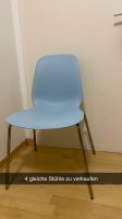 4 hellblaue Stühle zu verkaufen Nordrhein-Westfalen - Meerbusch Vorschau