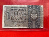 Unabhängiger Staat Kroatien NDH 1 Kuna Banknote 1942 Lübeck - St. Lorenz Nord Vorschau