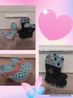 Mädchen Crocs ~ Gr. 23 ~ Hellblau Türkis Rosa ~ & Regenstiefel Nordrhein-Westfalen - Hürtgenwald Vorschau