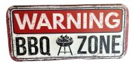 Metall Schild - 98 cm Lang - Warning BBQ Zone - nur 59€ Nordrhein-Westfalen - Witten Vorschau