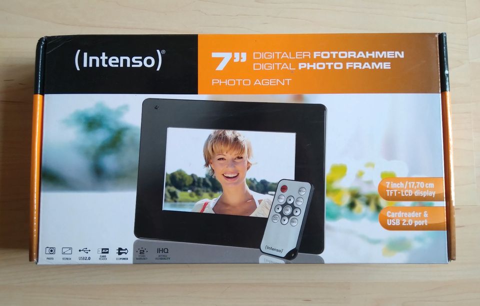 Intenso digitaler Bilderrahmen Fotorahmen `Photo Agent` 7" in OVP in Weyhe