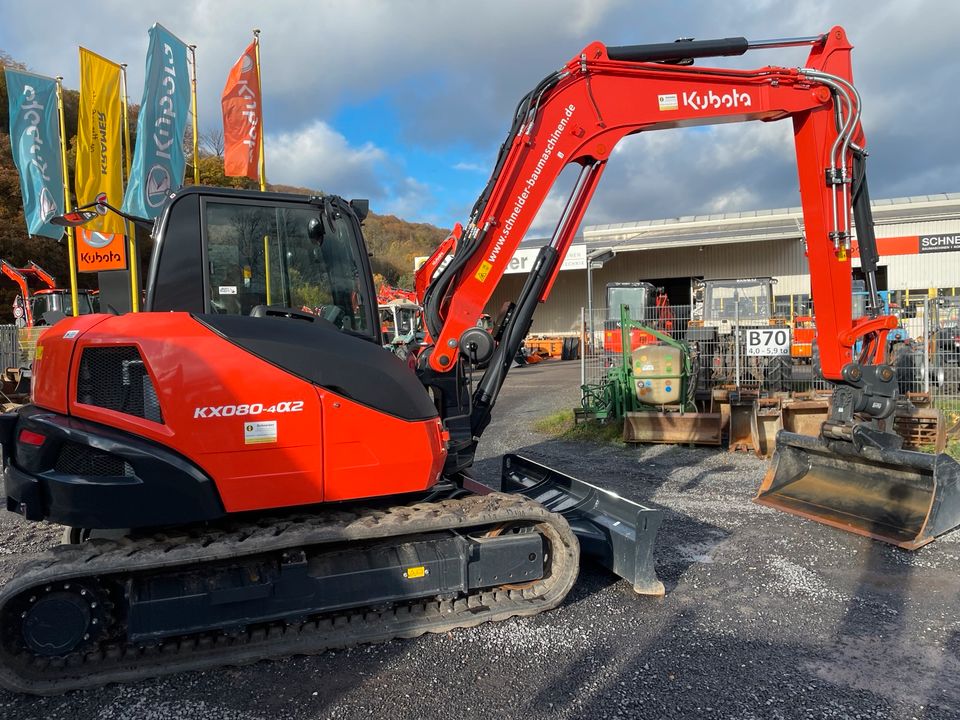 Kubota KX080-4Alpha2 Minibagger inkl. PowerTilt HS08 Bagger in Bad Breisig 