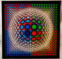 Vasarely Progressions 1 Hochglanz-Kunstdruck VEGA-PAL-B 41x41 cm Mitte - Tiergarten Vorschau