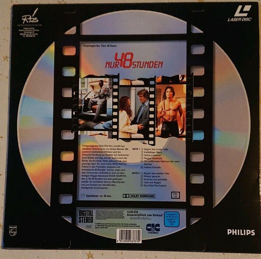 48 Stunden Double Feature auf 2 Laserdiscs! in Essen