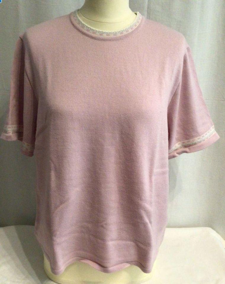 Twinset Strickjacke Gr 48 Wolle Merinowolle Altrose Maße in Worms