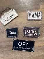 Geschenk!!! Blech-Schilder Mama, Papa, Oma, Opa Rheinland-Pfalz - Ulmen Vorschau