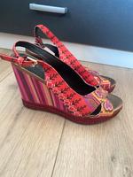 Keilabsatz Sandalen  Geox Textil Bunt Gr. 38 Wie neu Baden-Württemberg - Mannheim Vorschau