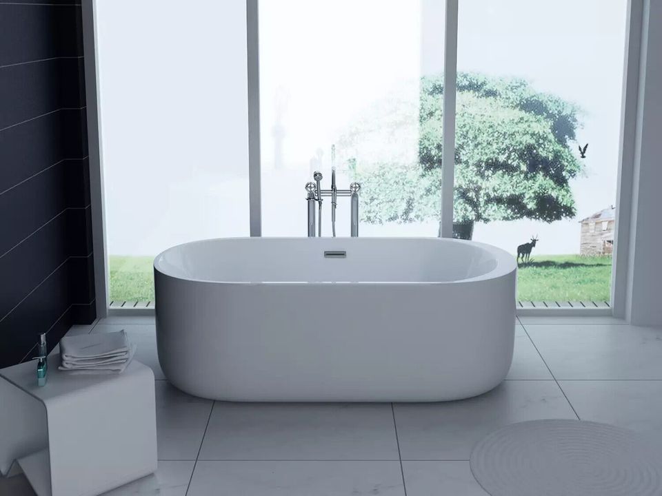 Badewanne Piave 170x80cm freistehend Acryl Wanne Bad Badezimmer in Bad Kissingen