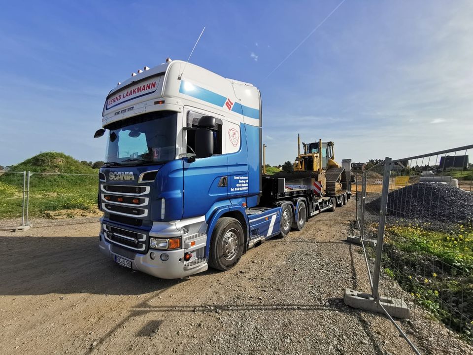 Transporte, Tieflader, Agrartransporte, Bagger in Rosendahl