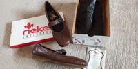Rieker Gr. 40 Damen Schuhe Ballerina Halbschuhe braun Leder NEU Baden-Württemberg - Neckargemünd Vorschau