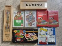 Spielesammlung Domino, Mikado, Skatkarten, Brettspiel Sachsen-Anhalt - Hettstedt Vorschau