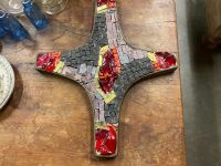 Kreuz Bronzerahmen mit Mosaik bunt vintage Nordrhein-Westfalen - Telgte Vorschau
