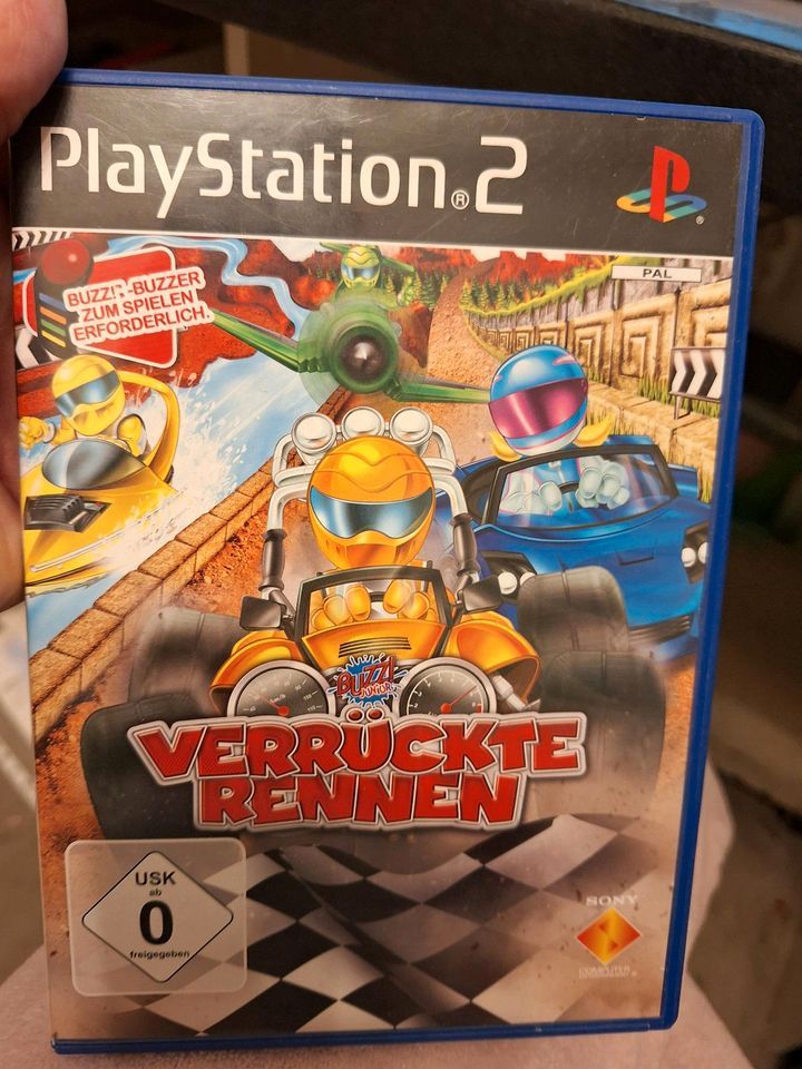 Verrückte Rennen, Buzz-Buzzer erfoderlich, PS 2, wie neu, m.Heft in Berlin