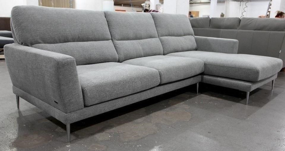 DESIGN ECKSOFA WOHNZIMMER COUCH HOCHWERTIG POLSTERUNG HOLZ METALL in München