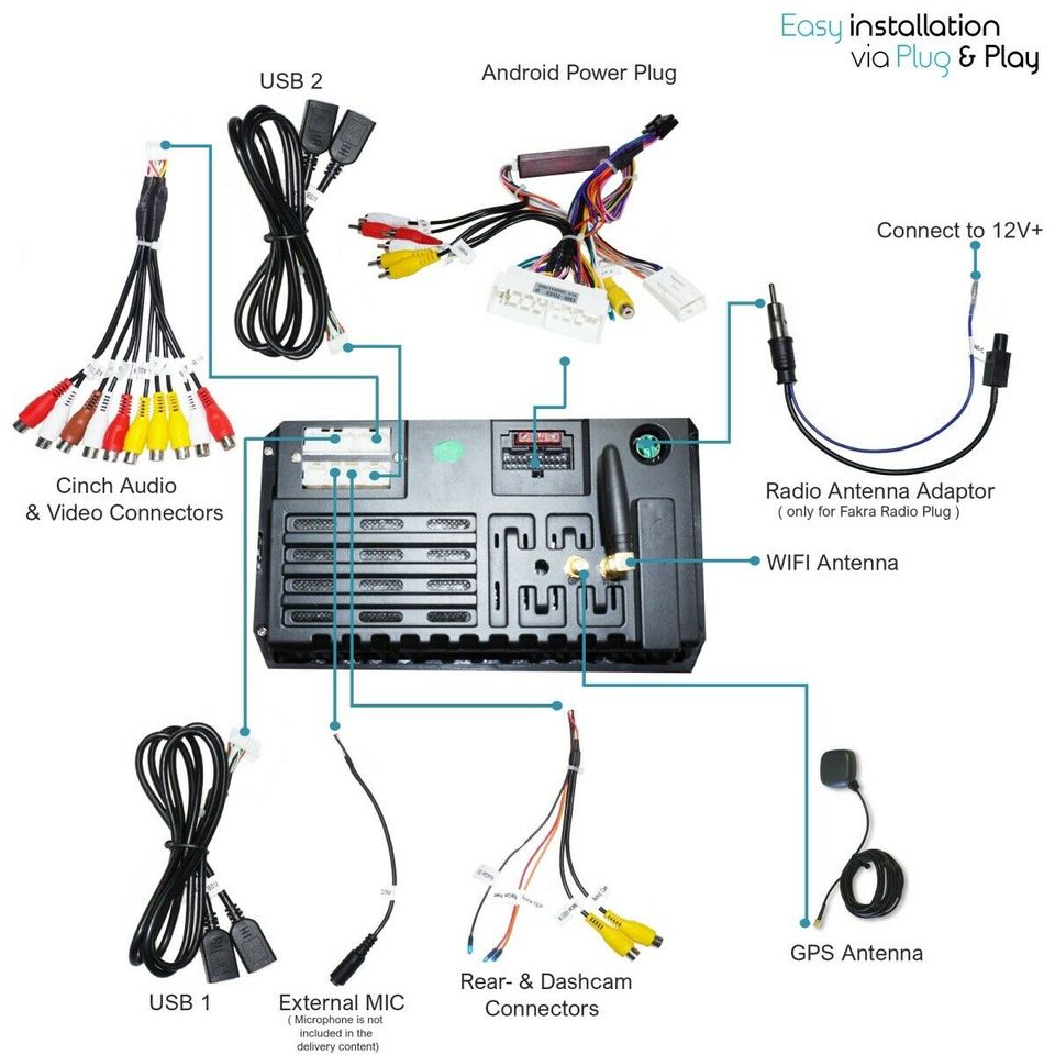 9" Touchscreen Android Autoradio GPS Navi CarPlay Bluetooth für K in Neuss