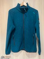 CMP Strickfleecejacke mit Kapuze blau/grün Größe 44 Hessen - Fulda Vorschau