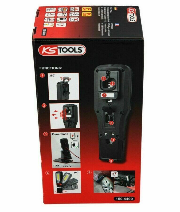 KS TOOLS Mobile Werkstatt - Handlampe LED - knickbar - magnetisch in Husum