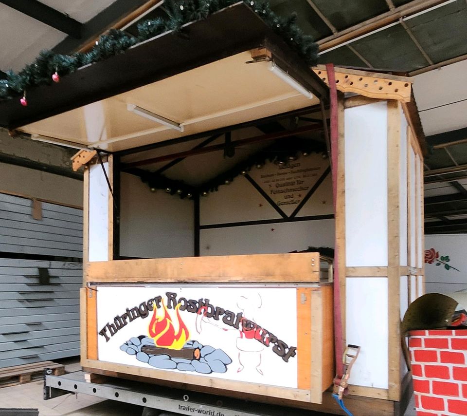 Imbiss Grillhütte Weihnachtsmarkt Streetfood Bude in Radevormwald