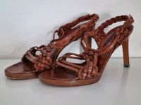 Braune Ralph Lauren Sandale / Highheel Gr38 Düsseldorf - Benrath Vorschau