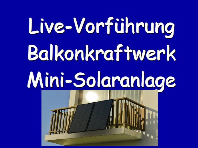 Balkonkraftwerk 800 Watt mit 860 Wp+ Bifazial in Barsinghausen