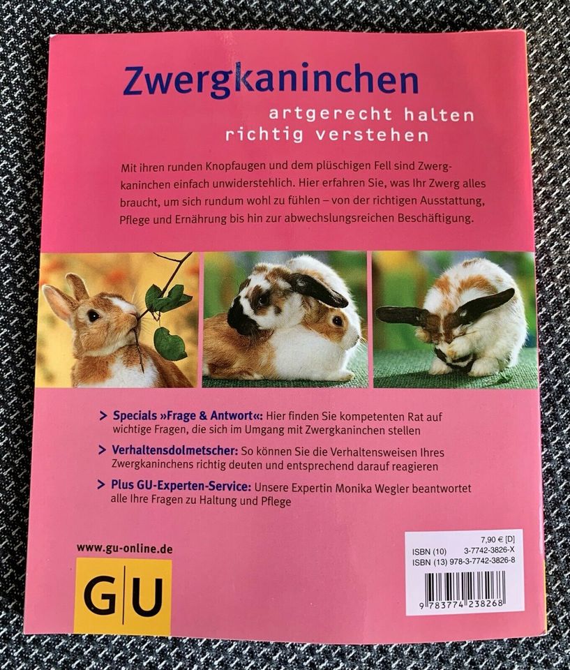 Buch Zwergkaninchen glücklich & gesund, GU Tierratgeber in Grafenau