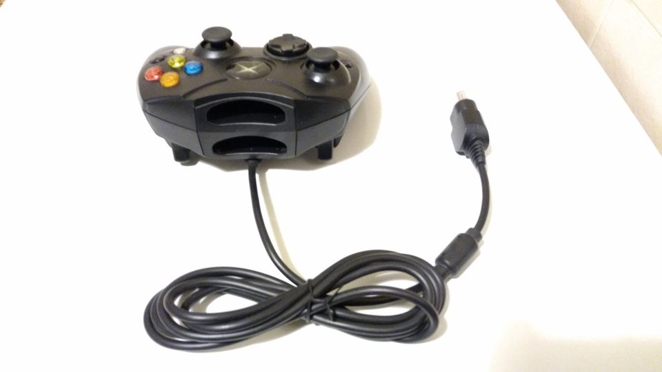 Xbox - Original Controller S #schwarz Microsoft Gamepad ( 3x ) in Lohsa
