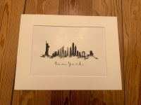 Desenio New York Skyline Bild Poster schwarz Weiss Passepartout Schleswig-Holstein - Flintbek Vorschau