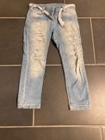 Jeans in Used-Look mit Strass-Steinen Nordrhein-Westfalen - Nettetal Vorschau