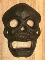 Öffner Totenkopf Schädel Gusseisen antik Wand-Öffner Guss Skull Niedersachsen - Wiesmoor Vorschau