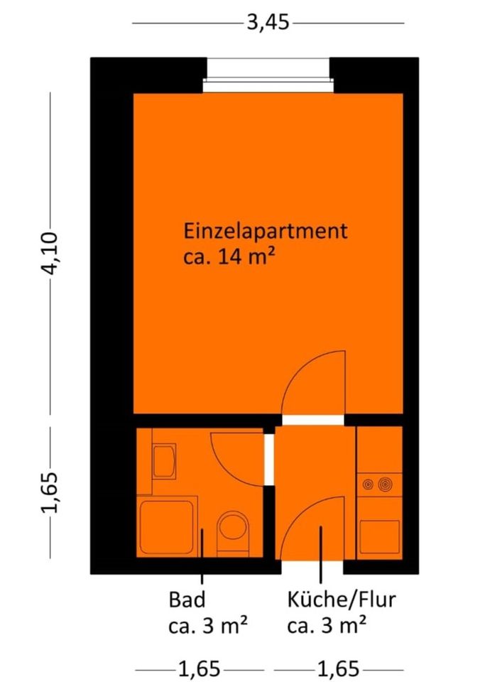 Cozy 21m² Fully furnished Studio Apartment from 29.05 to 29.06 in Berlin