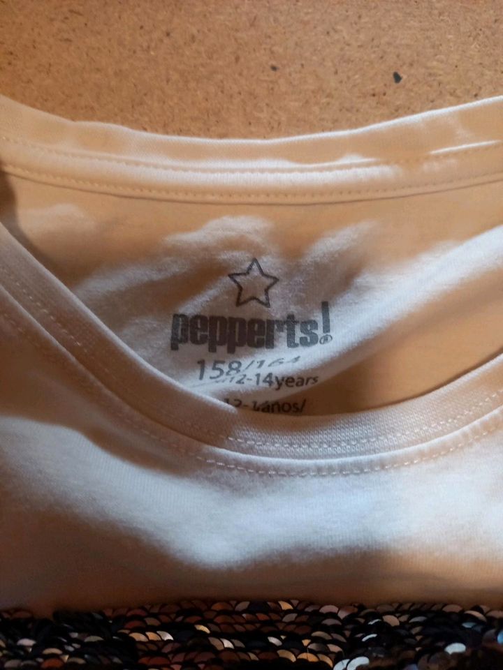 T shirt gr 158 / 164 mit wendeperlietten von pepperts in Tauberbischofsheim