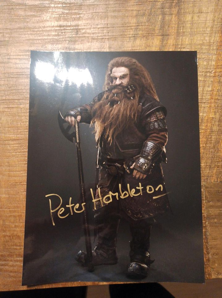 The Hobbit Original Autogramm Glóin (Peter Hambleton) in Miehlen