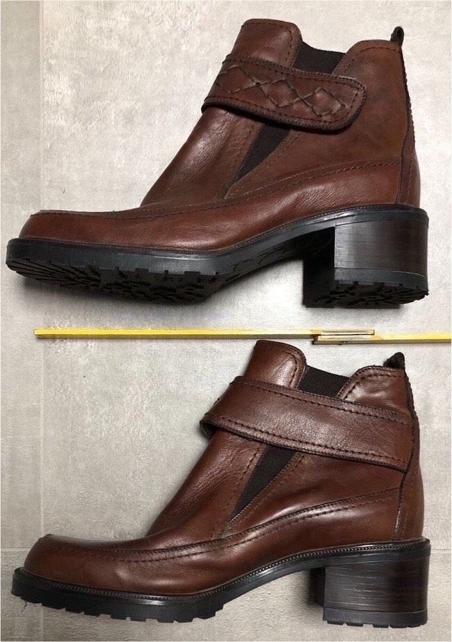 Stiefeletten mit Klettverschluss italienisch Leder Gr 37 in Groß-Gerau