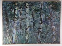 Großes Ölgemälde Hans Bock (1929-2015) Birken Bäume Wald 100x135 Kr. Dachau - Dachau Vorschau