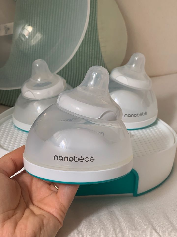 Nanobebe Babyflasche Anti Koliken 150ml + Sterilisator in Mülheim (Ruhr)