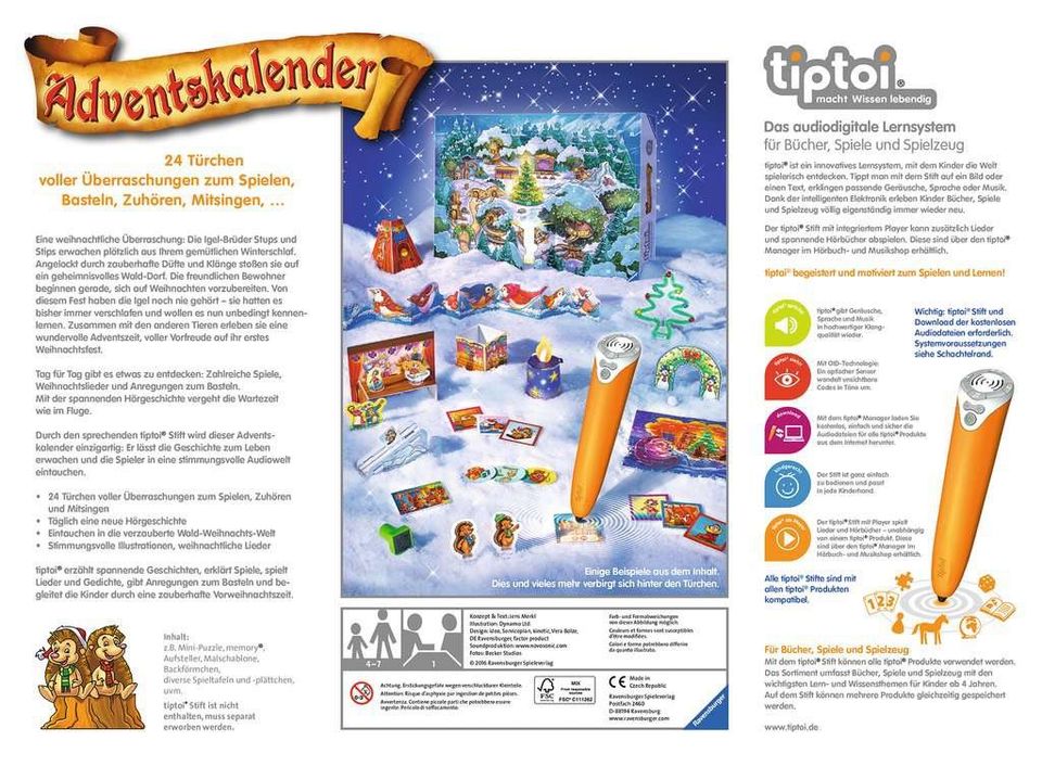 Adventskalender Tip Toi Waldweihnacht. Vollständig und Neuwertig! in Magdeburg