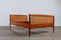 Vintage Teak Rattan Bett Danish Hygge Mid Century 60er Niedersachsen - Uslar Vorschau