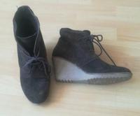 Wildleder Halbschuhe zum Schnüren Wedges braun Görtz Hannover - Linden-Limmer Vorschau