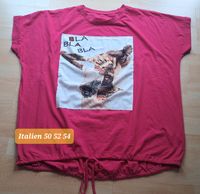 Shirt kurzarm Italien pink bla bla Größe 50 52 54 Sachsen - Ottendorf-Okrilla Vorschau