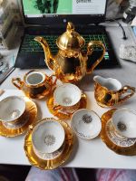 Bavaria Haus Franken Gold service Mokka Teeservice Keramik Bayern - Creußen Vorschau